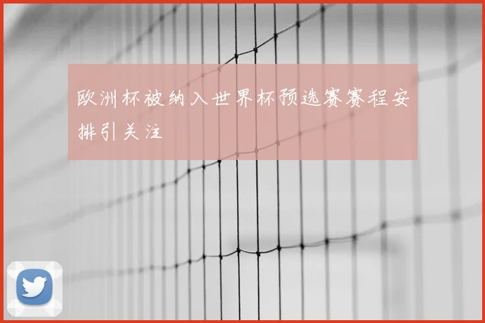 欧洲杯被纳入世界杯预选赛赛程安排引关注